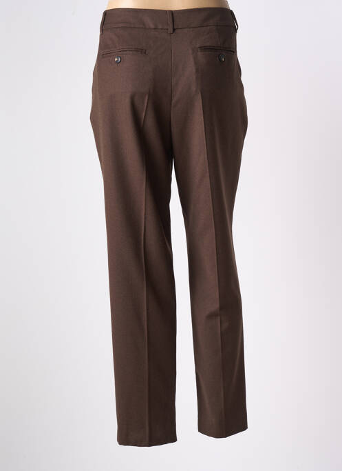 Pantalon droit marron WEEKEND MAXMARA pour femme