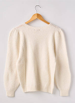 Pull stretch manches longues beige SUIT.E femme