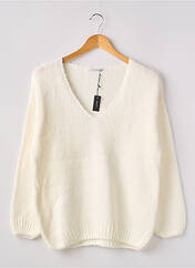 Pull blanc ADN COLLECTION pour femme seconde vue