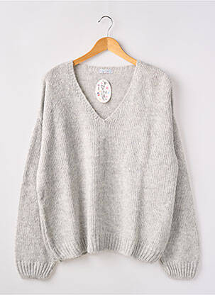 Pull gris LES ZAZIES pour femme