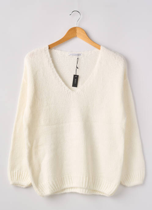 Pull blanc ADN COLLECTION pour femme