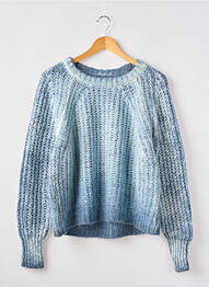 Pull resserrée sur le bas manches longues bleu SUIT.E femme