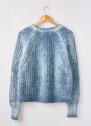 Pull resserrée sur le bas manches longues bleu SUIT.E femme