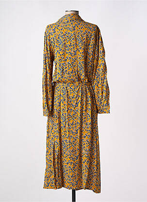 Robe longue manches longues manches longues jaune AGATHE & LOUISE femme
