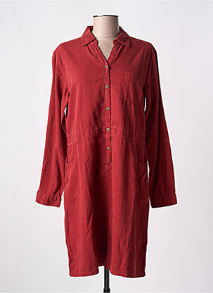 Robe mi-longue manches longues manches longues rouge AGATHE & LOUISE femme