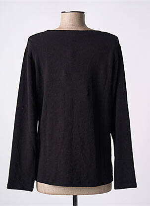 Pull coupe cintrée manches longues noir AGATHE & LOUISE femme