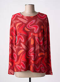 Pull coupe cintrée manches longues rouge AGATHE & LOUISE femme