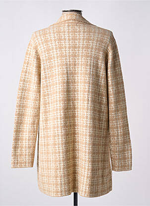 Manteau long coupe cintrée sans capuche beige TRIPODE femme