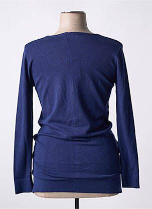 Gilet manches longues stretch bleu TRIPODE femme
