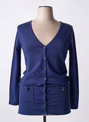 Gilet manches longues bleu TRIPODE pour femme seconde vue
