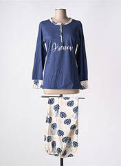 Pyjama bleu MUSLHER pour femme seconde vue