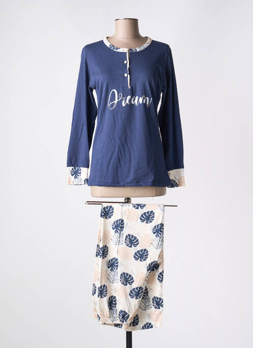 Pyjama bleu MUSLHER pour femme