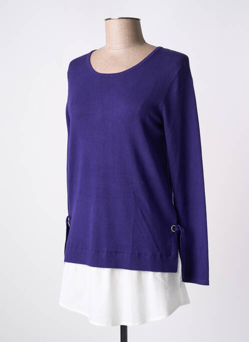 Tunique manches longues violet MARBLE pour femme