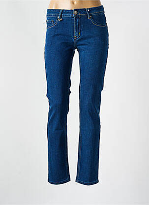 Jeans coupe slim tissage brut taille normale bleu S.QUISE femme