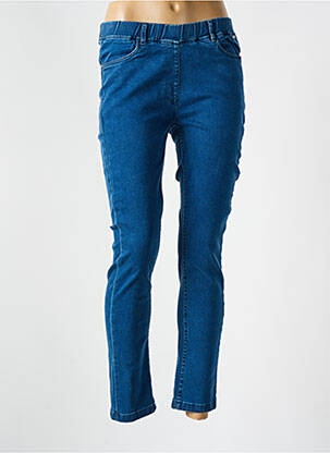 Jeans coupe slim tissage brut taille normale bleu AGATHE & LOUISE femme