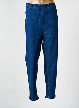 Jeans coupe slim tissage brut taille normale bleu AGATHE & LOUISE femme