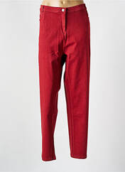 Pantalon slim rouge AGATHE & LOUISE pour femme seconde vue