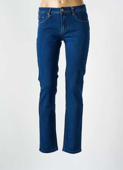 Jeans coupe slim bleu S.QUISE pour femme