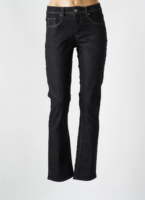 Jeans coupe slim noir S.QUISE pour femme