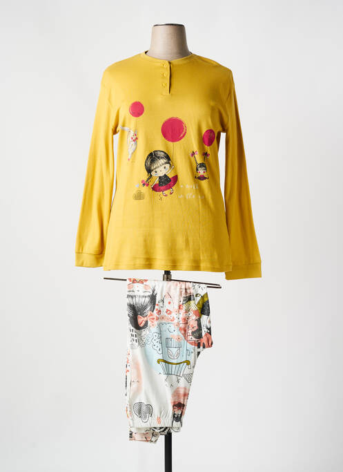 Pyjama jaune MUSLHER pour femme
