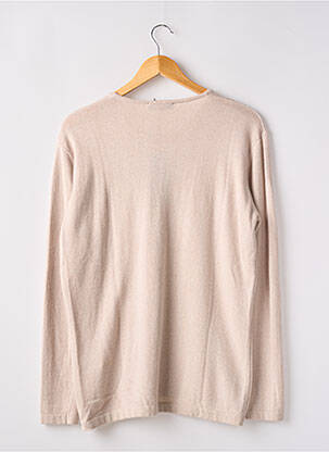 Pull coupe cintrée manches longues beige L'ATELIER D'ANNA femme