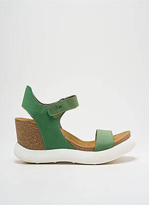 Sandales/Nu pieds vert FLY LONDON pour femme