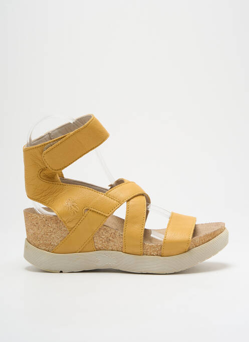 Sandales/Nu pieds jaune FLY LONDON pour femme
