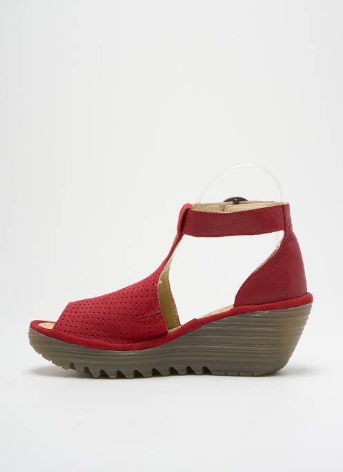 Sandales/Nu pieds rouge FLY LONDON pour femme
