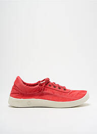 Baskets bout rond bout rond rouge NATURAL WORLD unisexe