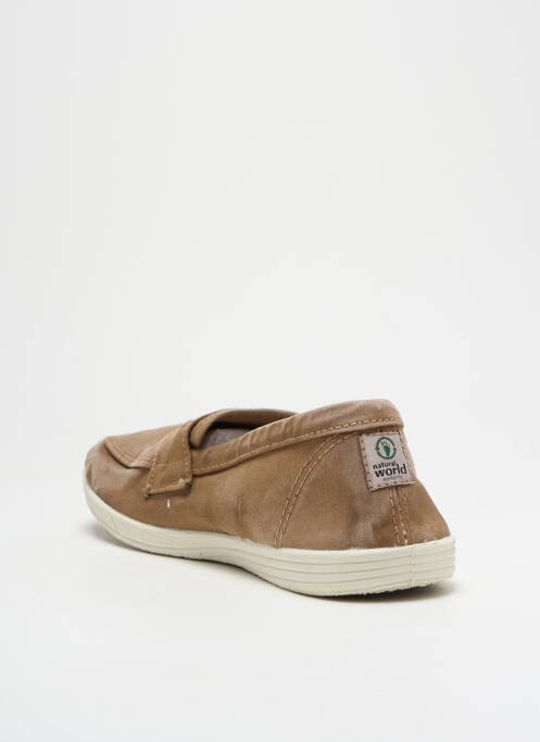 Mocassins beige NATURAL WORLD pour homme
