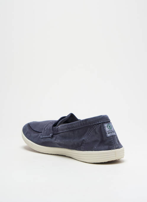 Mocassins bleu NATURAL WORLD pour homme