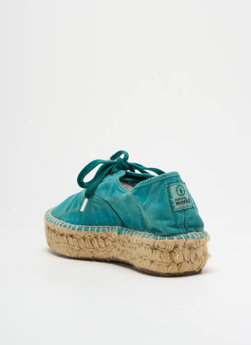 Espadrilles bleu NATURAL WORLD pour femme