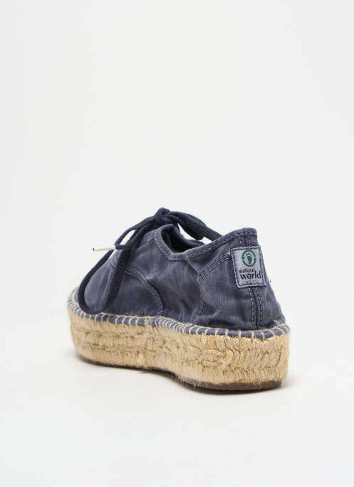 Espadrilles bleu NATURAL WORLD pour femme