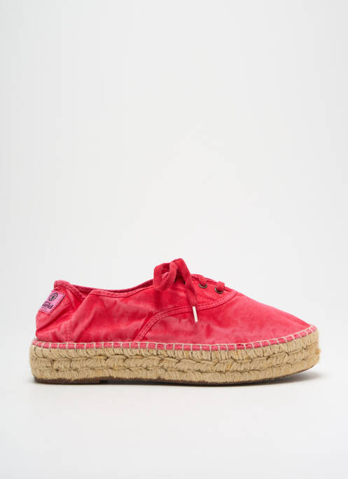 Espadrilles rose fonce NATURAL WORLD pour femme