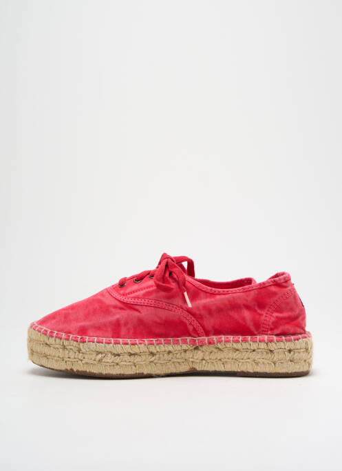 Espadrilles rose fonce NATURAL WORLD pour femme