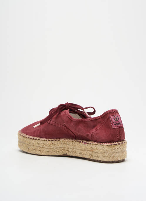 Espadrilles violet NATURAL WORLD pour femme