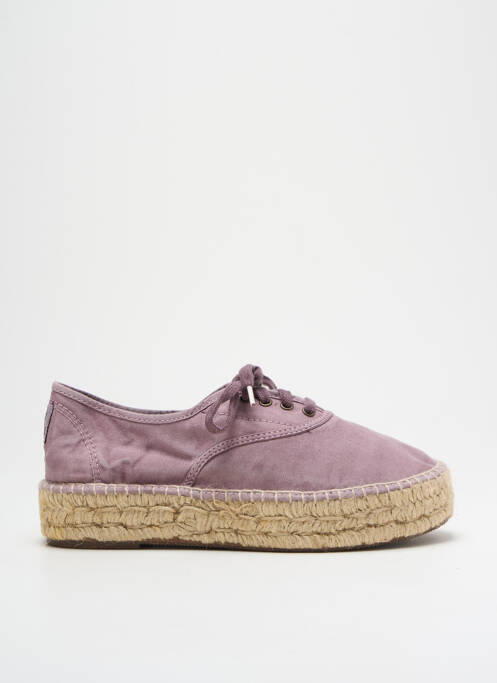 Espadrilles violet NATURAL WORLD pour femme