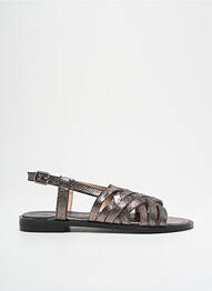 Sandales/nu pieds chiquet talon plat jusqu'à 3cm argent L'ATELIER TROPÉZIEN femme