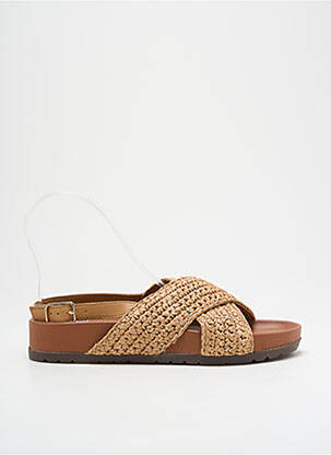 Sandales/nu pieds fermeture boucle(s) talon plat jusqu'à 3cm beige L'ATELIER TROPÉZIEN femme