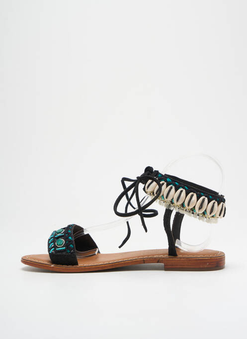 Sandales/Nu pieds noir L'ATELIER TROPÉZIEN pour femme