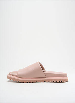 Mules/sabots tissage satiné talon plat jusqu'à 3cm rose ART femme