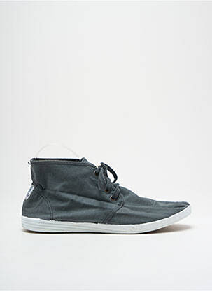 Baskets bout rond bout rond gris NATURAL WORLD homme