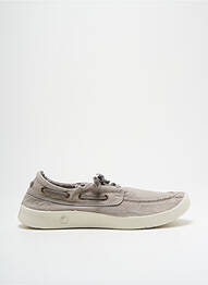 Chaussures bâteau bout rond bout rond gris NATURAL WORLD homme