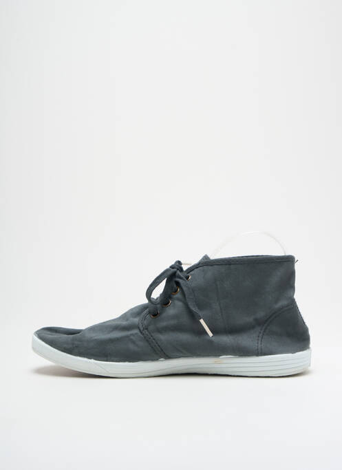 Baskets bout rond bout rond gris NATURAL WORLD homme