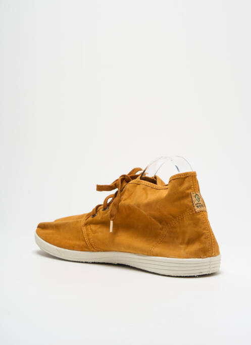 Baskets jaune NATURAL WORLD homme