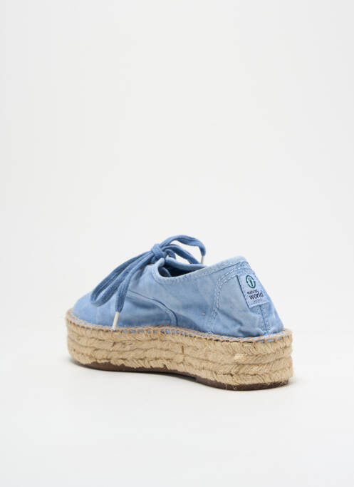 Espadrilles bleu clair NATURAL WORLD pour femme