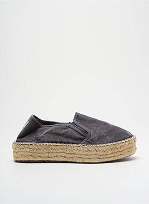 Espadrilles plateforme talon de 4 à 6cm noir NATURAL WORLD femme