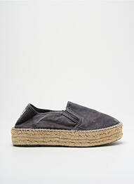 Espadrilles plateforme talon de 4 à 6cm noir NATURAL WORLD femme