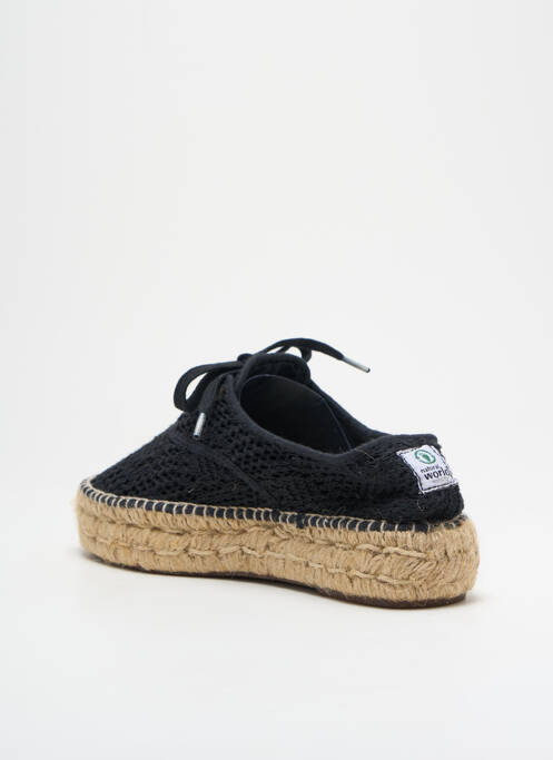 Espadrilles noir NATURAL WORLD pour femme