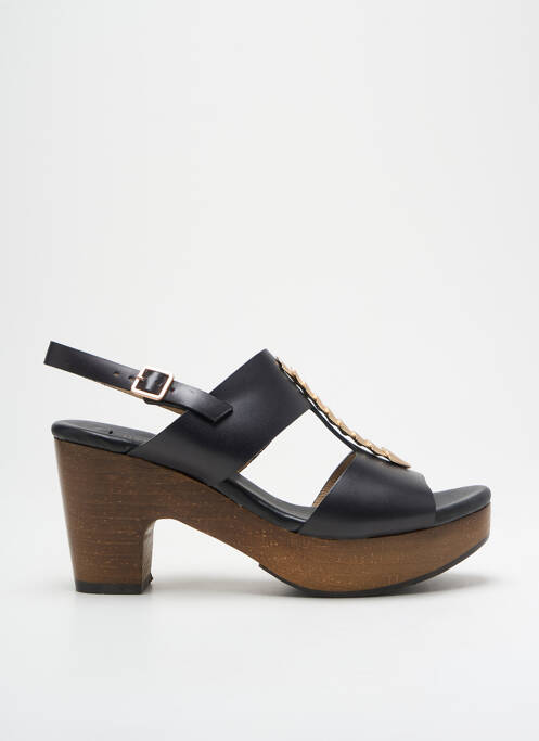 Sandales/nu pieds semi compensé talon de 7 à 9cm noir NEOSENS femme
